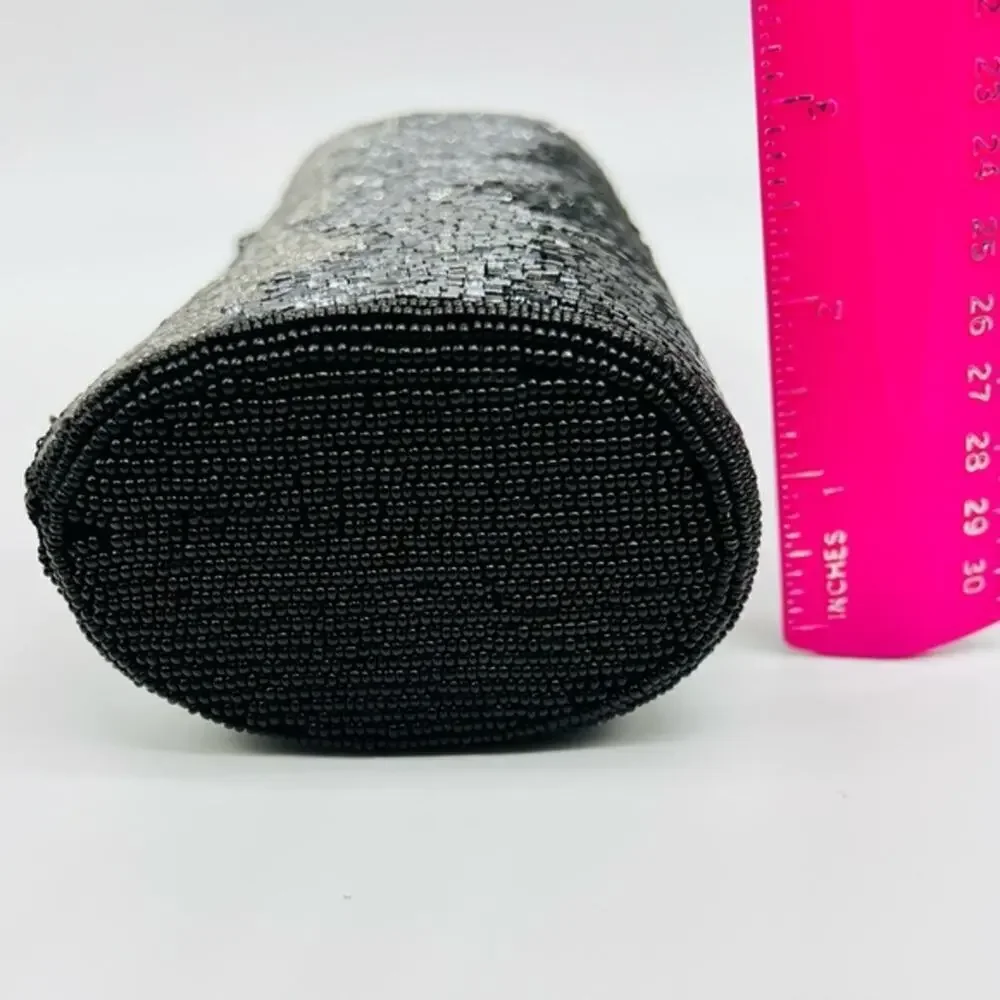 Stunning Imperial Fashion vintage hombre fully beaded evening clutch